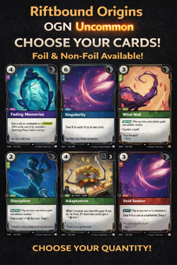 Riftbound Origins OGN Uncommon Choose Your Cards Foil & Non-Foil - Image 1