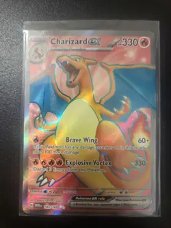 Pokemon Charizard EX Ultra Rare Sv: Scarlet & Violet 151 Card 183/165 NM - Image 1