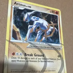 Pokemon TCG 2009 Arceus AR8 Holo Rare Card - Image 4