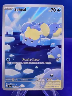 Pokemon TCG Spheal Card 199/191 Surging Sparks Illustration - Image 1