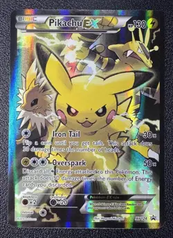 Pokemon Pikachu EX XY124 Black Star Full Art Promo 2016 Pokemon Card - Image 1