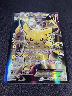 Pokemon Pikachu EX XY124 Black Star Full Art Promo 2016 Pokemon Card - Image 3