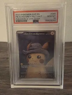 Pikachu with Grey Felt Hat 085 Sv: Scarlet & Violet Promo Cards Regular PSA 10 - Image 1