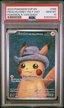 Pikachu with Grey Felt Hat 085 Sv: Scarlet & Violet Promo Cards Regular PSA 10 - Image 3
