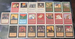 MTG Unlimited Card Lot Hurricane Sacrifice Consecrate Land 22 Cards Vintage - Image 1