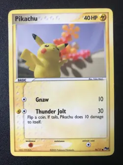 Pikachu 16/17 POP 2 Pokemon non-holo rare card MP - Image 1