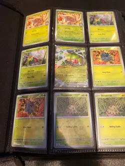 Pokemon Destined Rivals Binder Lot 300+ Cards EX, Reverse Holos, Promos, Near... - Image 1