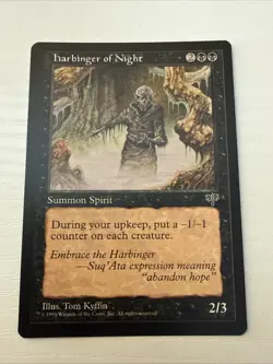 Harbinger of Night | MTG | Magic the Gathering | Mirage | Light Play - Image 1