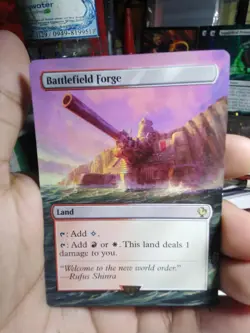 Battlefield Forge MTG Final Fantasy Commander Hand Painted Extended Altered Art - Image 2
