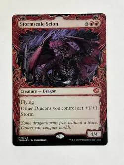 MTG Stormscale Scion Showcase TDM 303 Foil M Lightly Played - Image 1