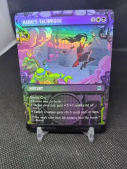 Karais Technique Showcase 244 Teenage Mutant Ninja Turtles Foil Showcase U NM... - Image 1
