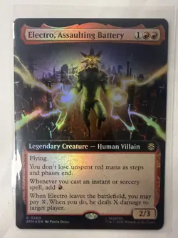 Electro, Assaulting Battery (Extended Art) Marvel's Spider-Man Foil - Image 1