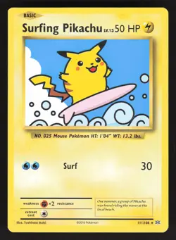 Surfing Pikachu 111/108 Pokemon TCG XY - Evolutions NM - Image 1