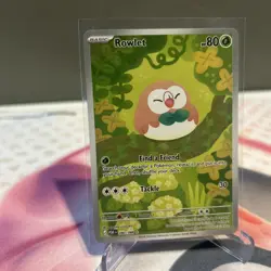 Mega Evolution: Perfect Order Rowlet 90/88 Illustration Rare Pokemon Card - NM - Image 3