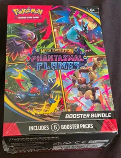 Pokemon TCG: Mega Evolution-Phantasmal Flames Booster Bundle Sealed New - Image 1