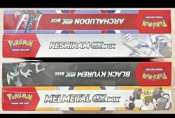 POKEMON EX MELMETAL BLACK KYUREM + ARCHALUDON RESHIRAM BOX *NEW* - Image 1