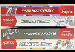 POKEMON EX MELMETAL BLACK KYUREM + ARCHALUDON RESHIRAM BOX *NEW* - Image 2