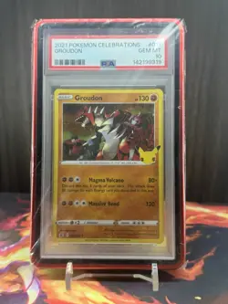 2021 POKEMON CELEBRATIONS #17 GROUDON PSA 10 GEM - Image 3