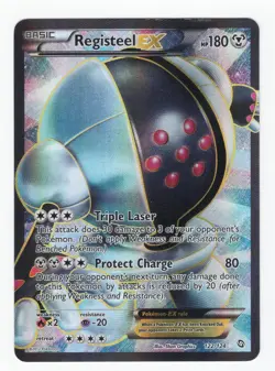 Pokemon TCG Registeel EX Full Art Holo Dragons Exalted 122/124 - Image 1