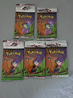 Pokemon "GYM CHALLENGE" Factory Sealed Long Crimp Booster Packs (lot of 10) - Image 2