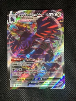 Pokemon Corviknight VMAX Ultra Rare Holo 110/163 Swsh05 Battle Styles 320 HP - Image 1