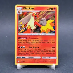 Blaziken 6/70 Holo Rare Dragon Majesty Pokemon 2018 | LP/EX - Image 1