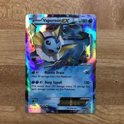 Pokemon TCG Vaporeon EX Double Rare Holo 24/83 Generations - Image 1