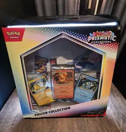 Pokemon TCG Prismatic Evolutions Poster Collection Box - Factory Sealed - Image 1