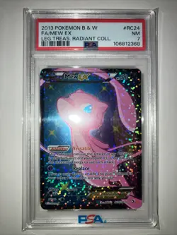 Pokemon Mew EX Full Art Ultra Rare Holo RC24/RC25 Legendary Treasures PSA 7 - Image 1