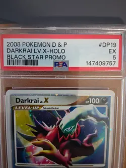 Pokemon TCG Darkrai Lv. X Black Star Promo Holo 2008 D&P Set DP19 PSA GRADE 5 - Image 3