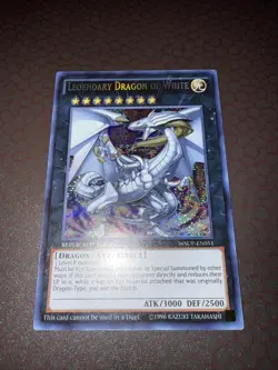 Yu-Gi-Oh! Legendary Dragon Of White -WSUP-EN051- Prismatic Secret Rare- NM! - Image 1