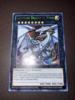 Yu-Gi-Oh! Legendary Dragon Of White -WSUP-EN051- Prismatic Secret Rare- NM! - Image 2
