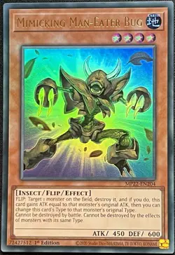 Yu-Gi-Oh! - Mimicking Man-Eater Bug - (MP22-EN204) 1st Edition, Ultra Rare, NM - Image 1