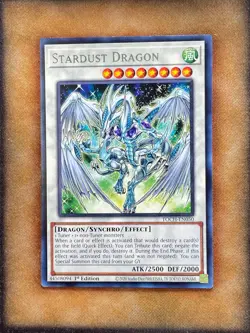 Yugioh Stardust Dragon TOCH-EN050 Rare 1st Ed NM - Image 1