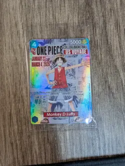 Monkey.D.Luffy (055) (College Basketball US Voyage) P-055 One Piece Promotion... - Image 1