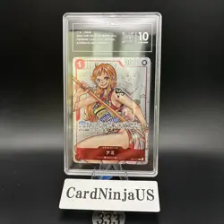 TAG GEM MINT 10 (974) Nami Parallel OP01-016 R 25th Edition ONE PIECE 333 - Image 1