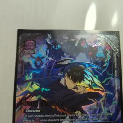 Union Arena: Sung Jinwoo SR** (022) Signature, UE17BT : Solo Leveling - Image 1