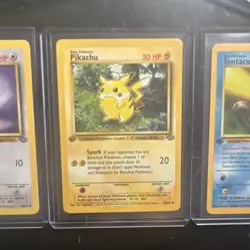 16 X Pokemon Jungle 1st Edition Pikachu Meowth Rapidash + more - 20 cards! - Image 1