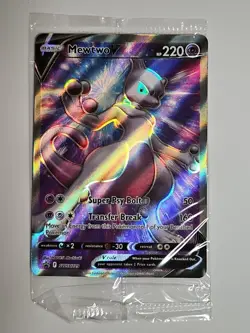 Pokemon TCG Mewtwo v SWSH229 Ultra Rare Black Star Promo Card SEALED - Image 1