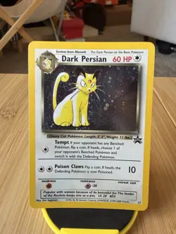 Dark Persian Pokemon Card WOTC Black Star Promo #17 Holo SWIRL 2000 NM - Image 1