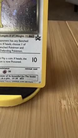 Dark Persian Pokemon Card WOTC Black Star Promo #17 Holo SWIRL 2000 NM - Image 4