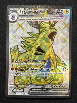 Tyranitar ex 211/197 Obsidian Flames Ultra Rare Pokemon Card - Image 1