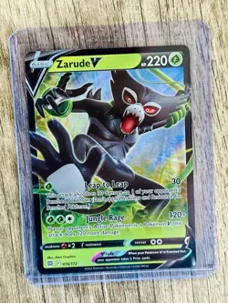 Pokemon TCG Zarude v Holo Ultra Rare Card Brilliant Stars 016/172 - Image 1