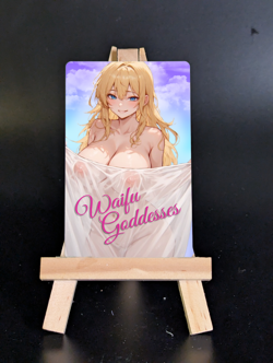 Black Cat Spiderman Waifu Goddess Metal Card Sexy Doujin Waifu Girl Anime Card - Image 2