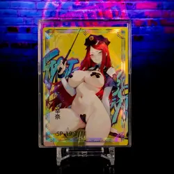 Kushina Uzumaki Waifu Card Goddess Liquid Fantasy Premium Silver Holo Foil Anime - Image 1