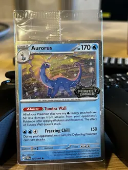 Pokemon Aurorus Perfect Order stamped Promo Card 024/088 2026 Barnes and Noble - Image 1