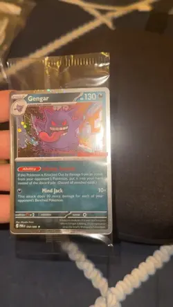 Pokemon Gengar Promo Holo Card GameStop Exclusive w/ DOUBLE SWIRL 🌀🌀 - Image 2