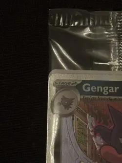 Pokemon Gengar Promo Holo Card GameStop Exclusive w/ DOUBLE SWIRL 🌀🌀 - Image 4