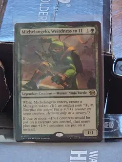 Mtg. Michelangelo, Weirdness to 11. Foil. Teenage Mutant Ninja Turtles. Nm - Image 1