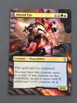 Altered Ego MTG Final Fantasy Commander Hand Painted Extended Altered Art Jeckho - Image 1